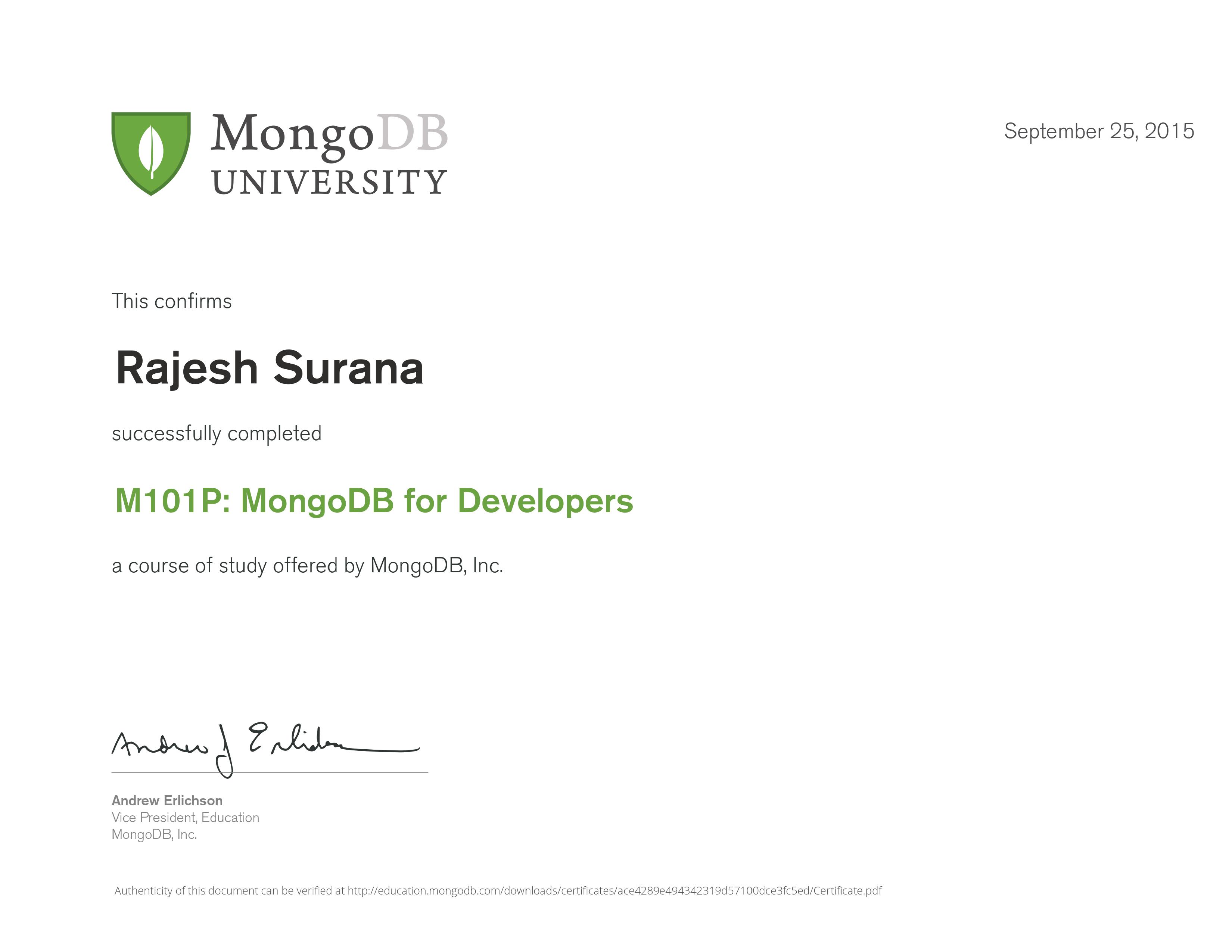 MongoDB for Python Developers